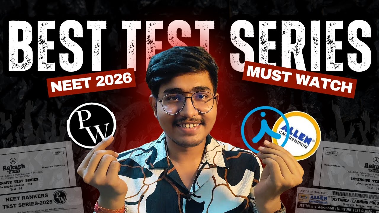 Best TEST Series for NEET 2026 | PW vs Allen vs Aakash | Full Comparison