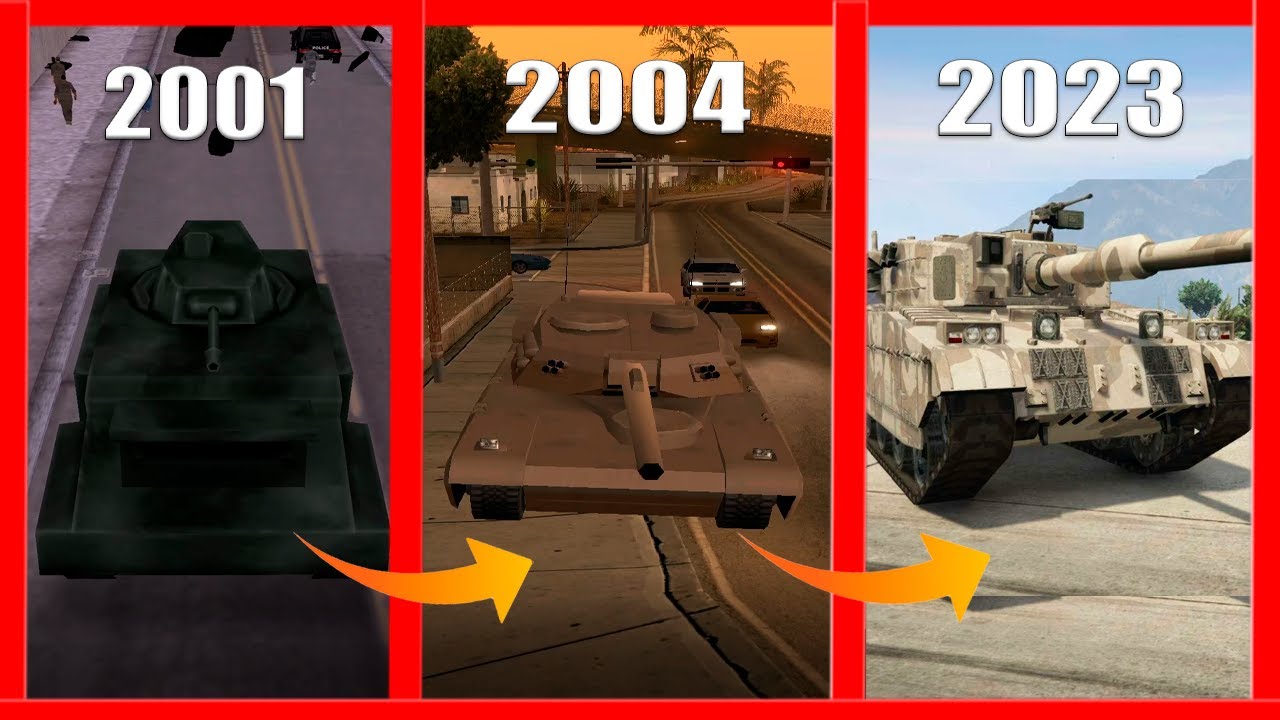 Evolution of Tanks in GTA Games! (2001 - 2023)