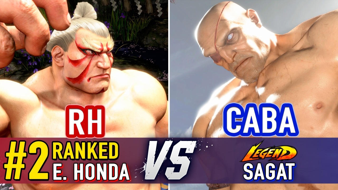 SF6 🤜 RH (#2 Ranked E.Honda) vs CABA (Sagat) 🤛 SF6 High Level Gameplay