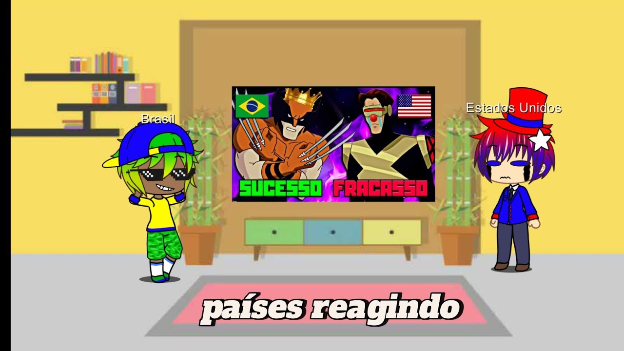 países reagindo a desenhos que fizeram muito sucesso no Brasil no que lá na gringa
