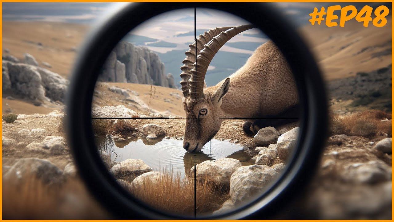 ACERTEI O PESCOÇO DO IBEX A MAIS DE 300 METROS  DO 1 AO 60 THE HUNTER CALL OF THE WILD A SÉRIE #ep48