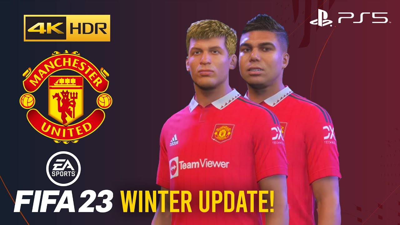 FIFA 23 PS5 - *WINTER UPDATE* - MANCHESTER UNITED - PLAYER FACES AND RATINGS