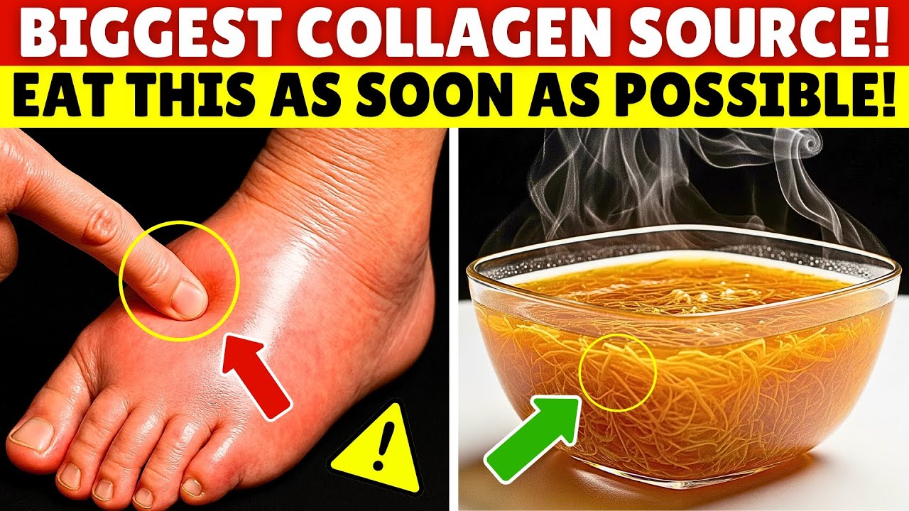 GOODBYE Swelling! 8 Collagen-Rich Foods You MUST Eat for Your LEGS and JOINTS | Senior Health Tips
