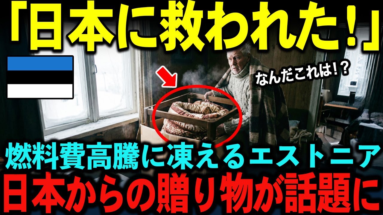 【海外の反応】「このままでは凍えてしまう…」寒さに震えるエストニアに届いた日本からの贈り物が、ヒトもネコも温めたと大騒ぎに！
