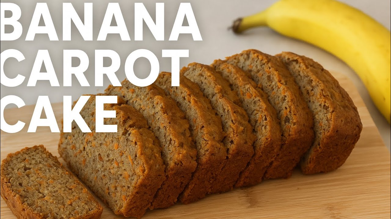  How to make carrot banana cake|no sugar no milk recipes #BananaCarrotCake #HealthyCake 