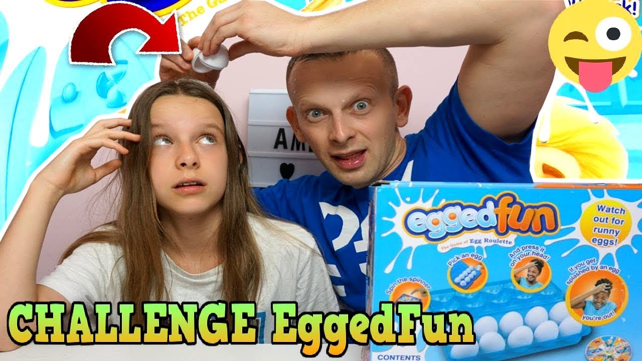 CHALLENGE 😂 EGGEDON  Z TATĄ - jajka z ekstremalną zawartością - Egg Roulette Challenge