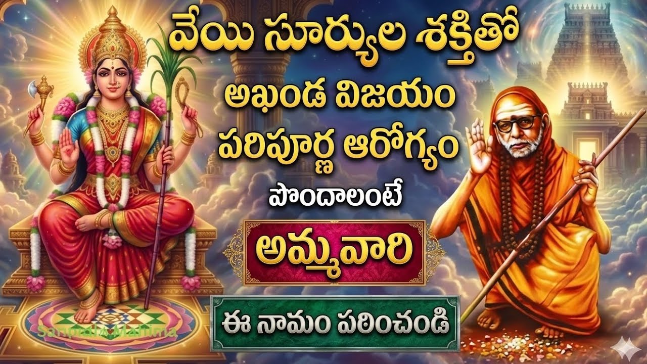 వేయి సూర్యుల శక్తితో అఖండ విజయం పరిపూర్ణ ఆరోగ్యం పొందాలంటే అమ్మవారి ఈ నామం పఠించండి