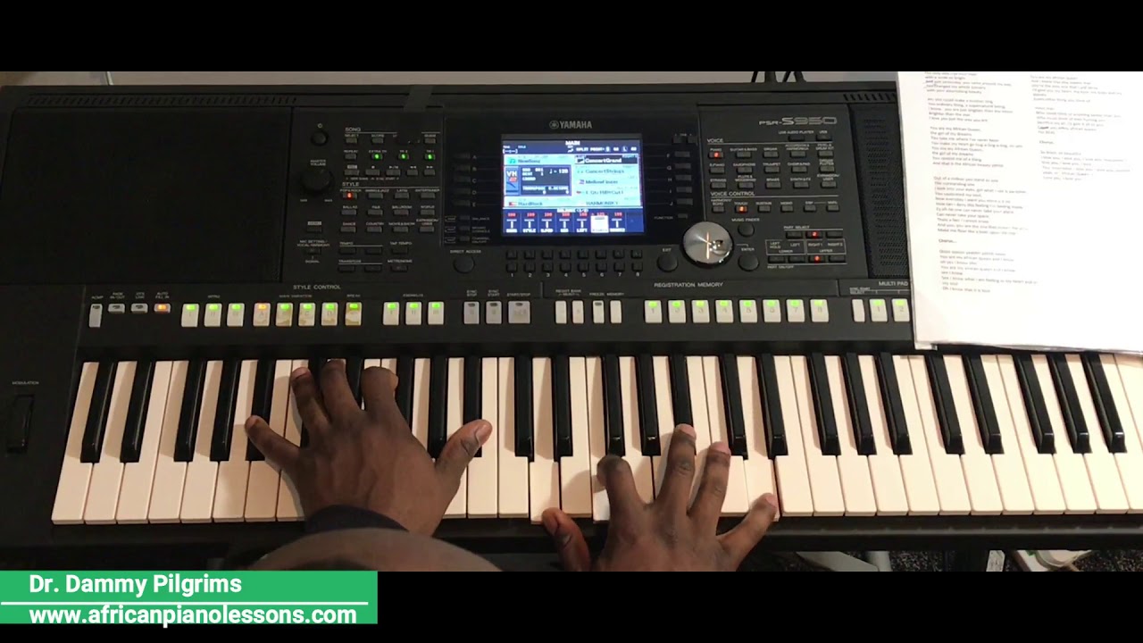 African Queen Piano Tutorial