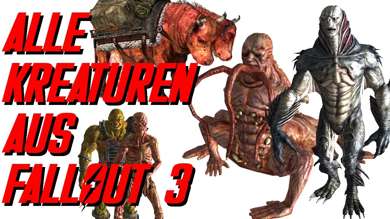 Alle Kreaturen, Mutationen und Roboter aus Fallout 3! - Fallout Lore - LoreCore