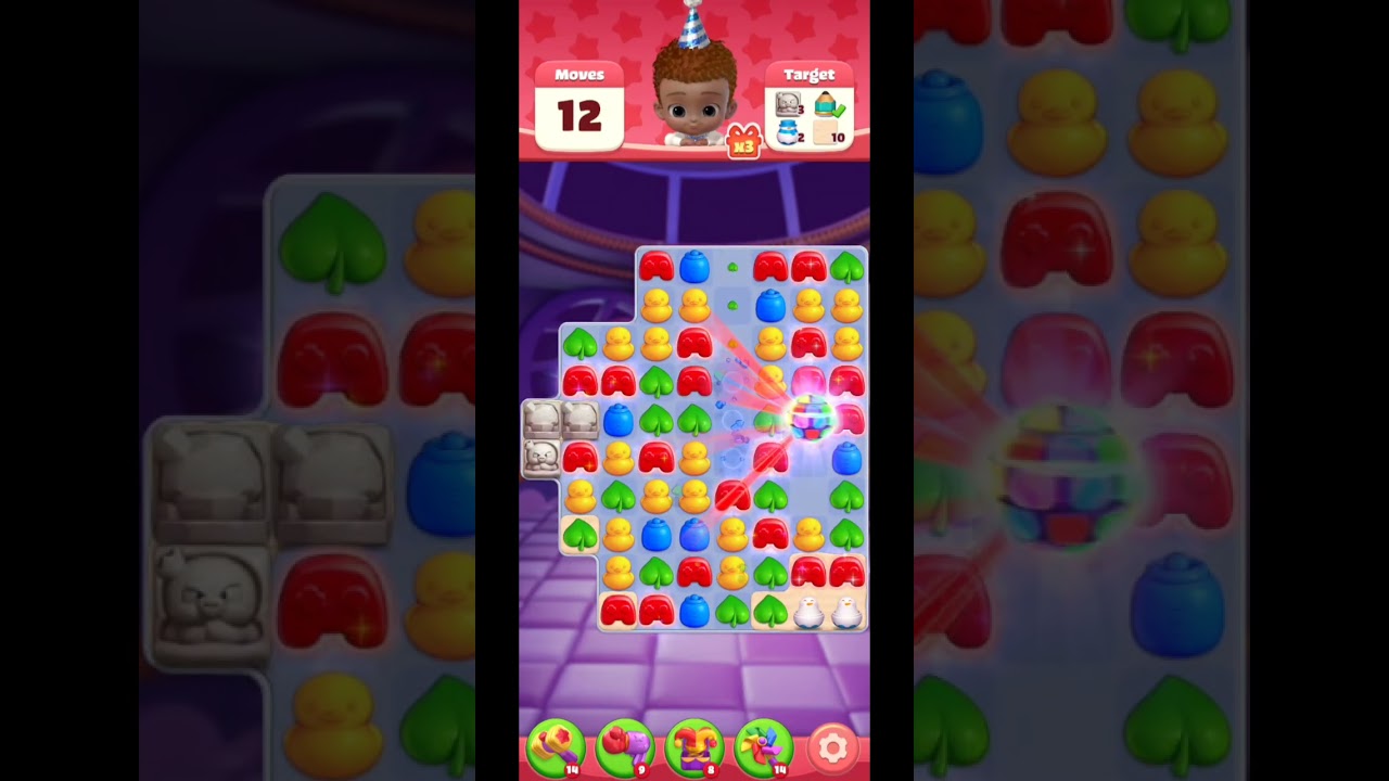 Babytopia Level 95 Hard Level | Challenging Match-3 Gameplay (No Commentary) 