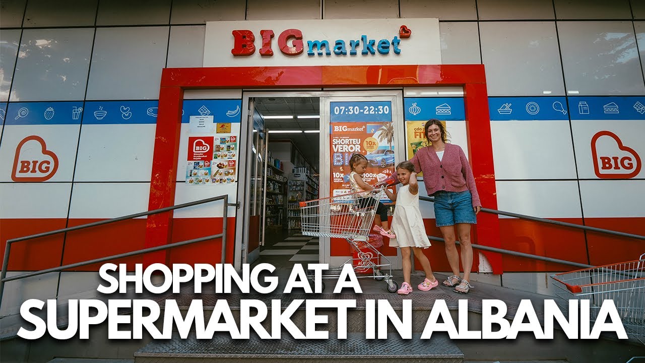 Americans Explore Albanian Supermarket
