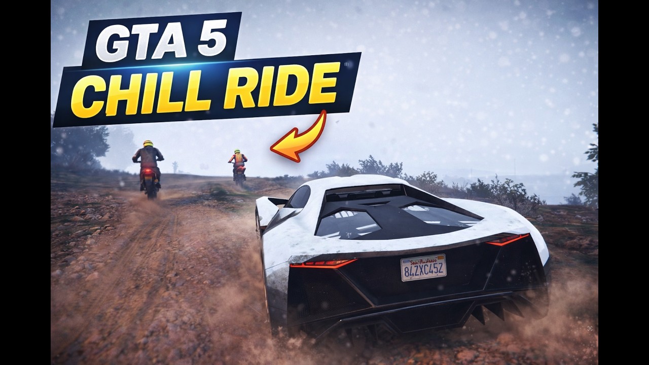 GTA 5 Normal Ride Gameplay | Smooth Free Roam Driving in Los Santos