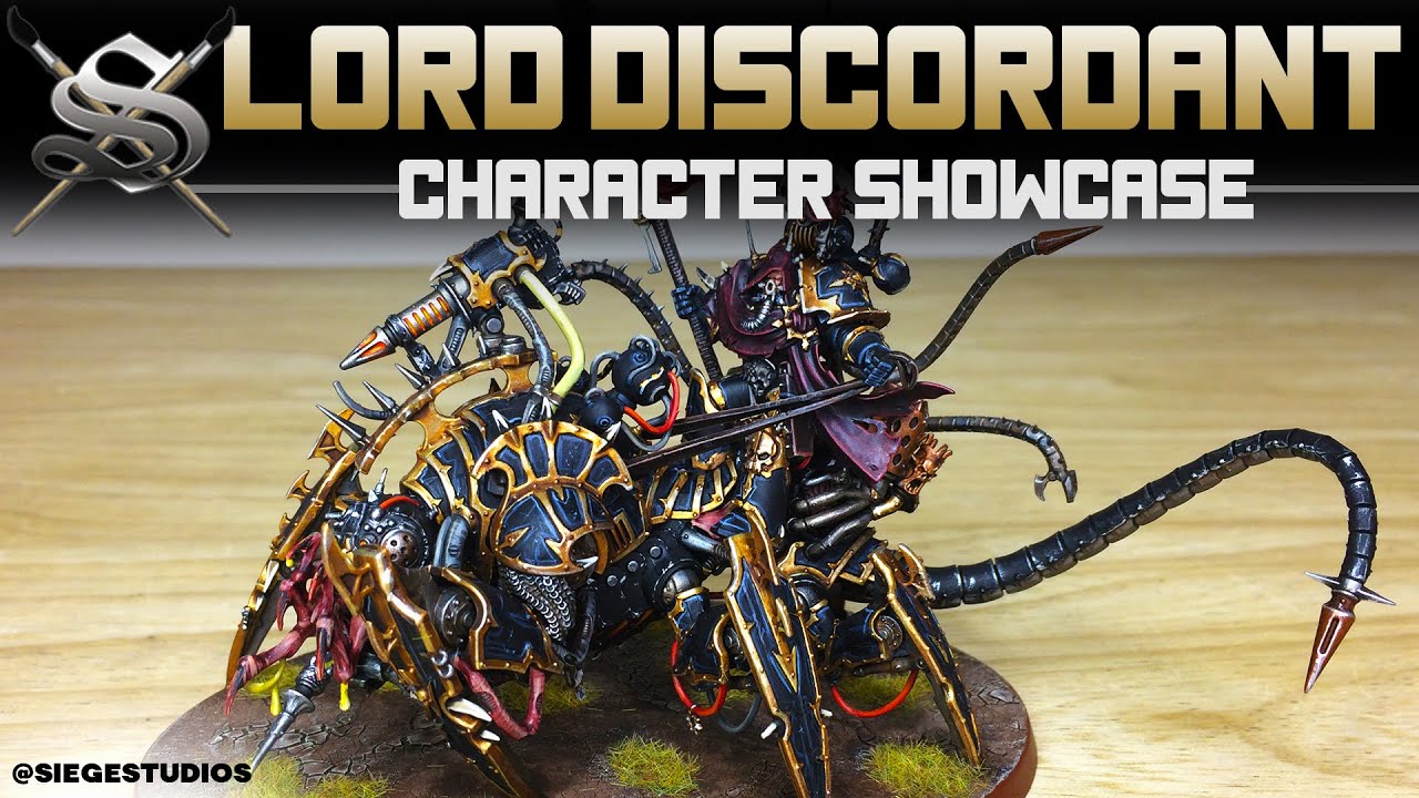 BLACK LEGION Lord Discordant Chaos Space Marines Painted Character Showcase | Siege Studios