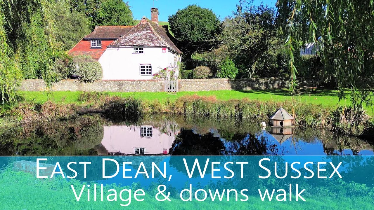 East Dean, West Sussex; village & downs walk
