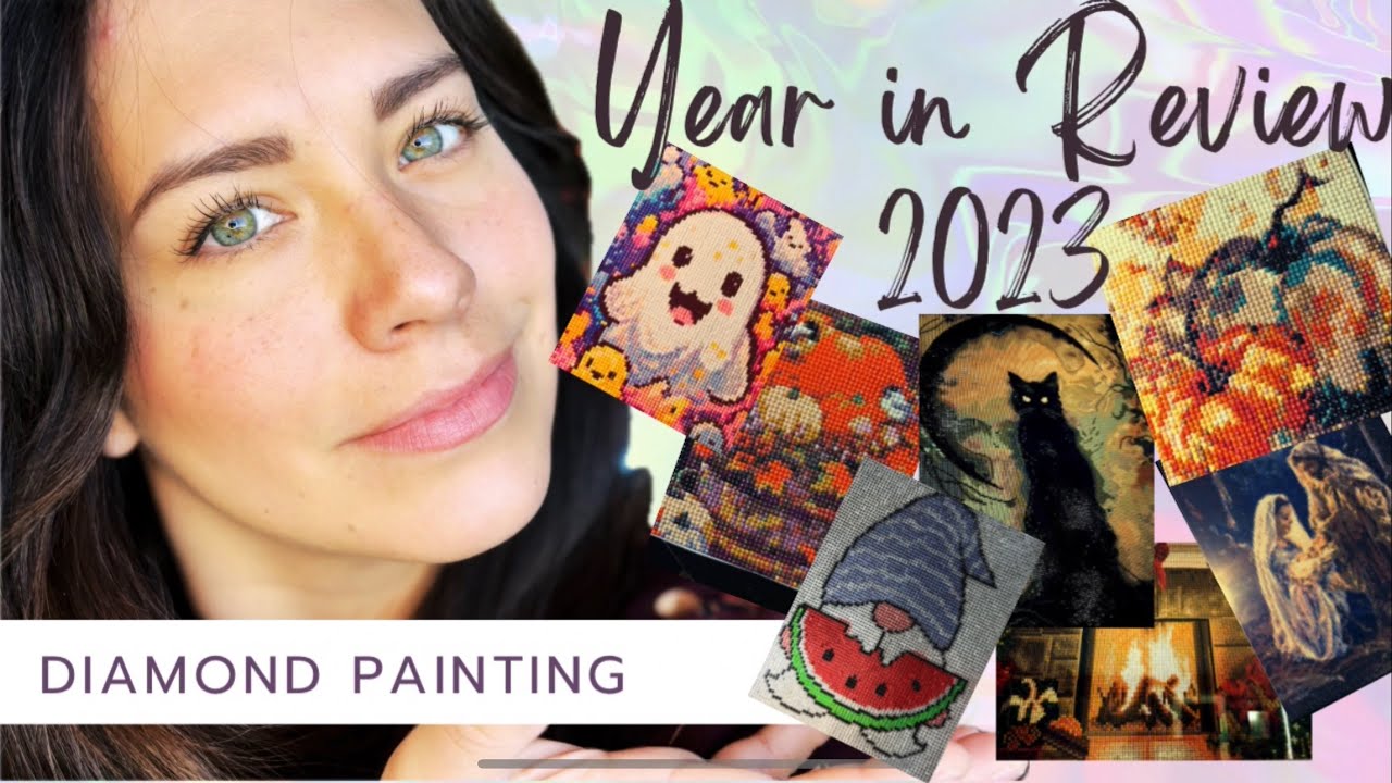 Diamond Painting Year In Review 2023 Diamond Art Club, AliExpress, Crystal Canvas Art Designs, Temu