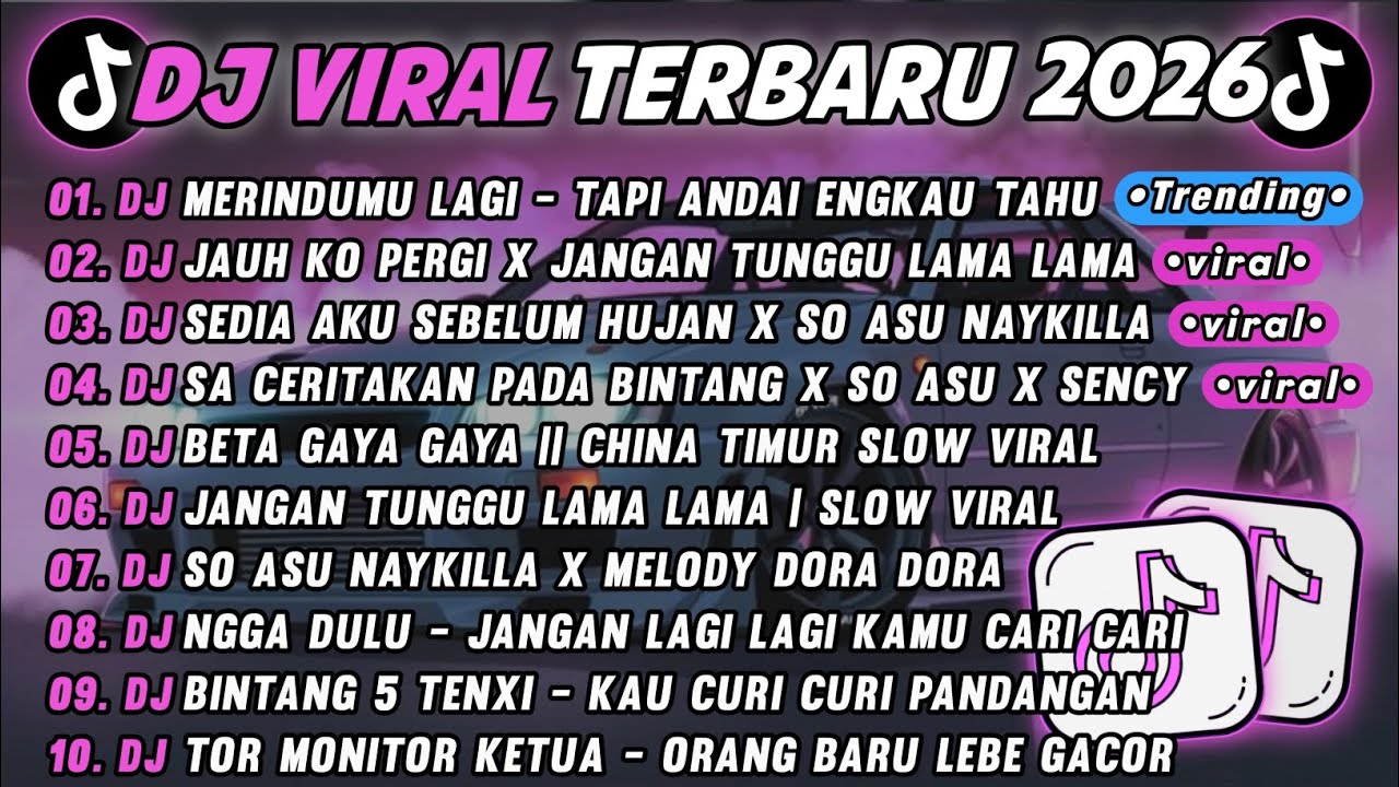 DJ TIKTOK TERBARU 2026🎵DJ TAPI ANDAI ENGKAU TAHU - MERINDUMU LAGI🎵DJ JANGAN TUNGGU LAMA LAMA || FULL