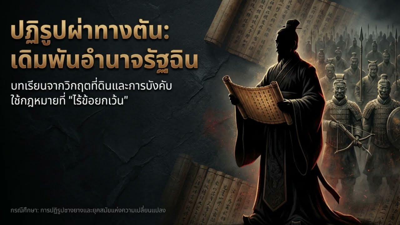 จิ๋นซีฮ่องเต้ ตอนการปฏิรูปที่ดินและการปฏิรูปกฎหมาย