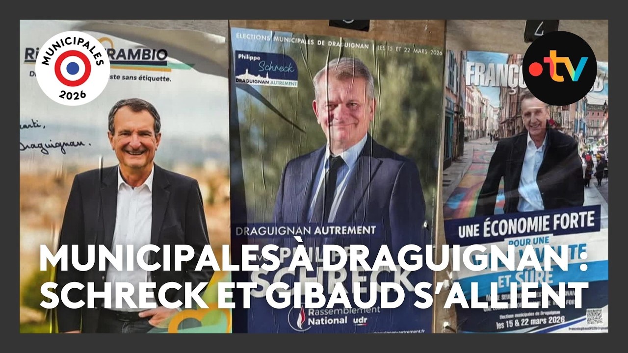 Municipales à Draguignan: Schreck et Gibaud fusionnent les listes Strambio dénonce de l'opportunisme