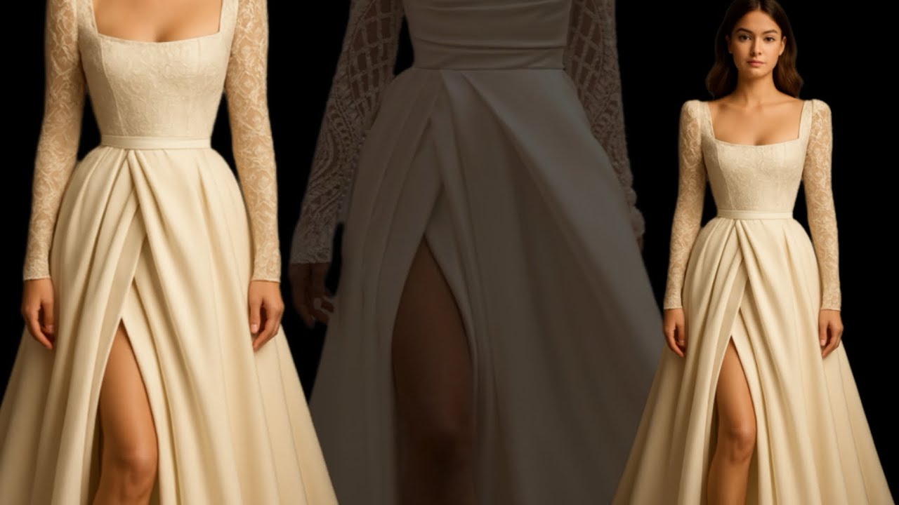 ♦️Skirt Pattern with High Slit and Overlapping Layers | Full Drafting Guide for Beginners ✨✂️🦋