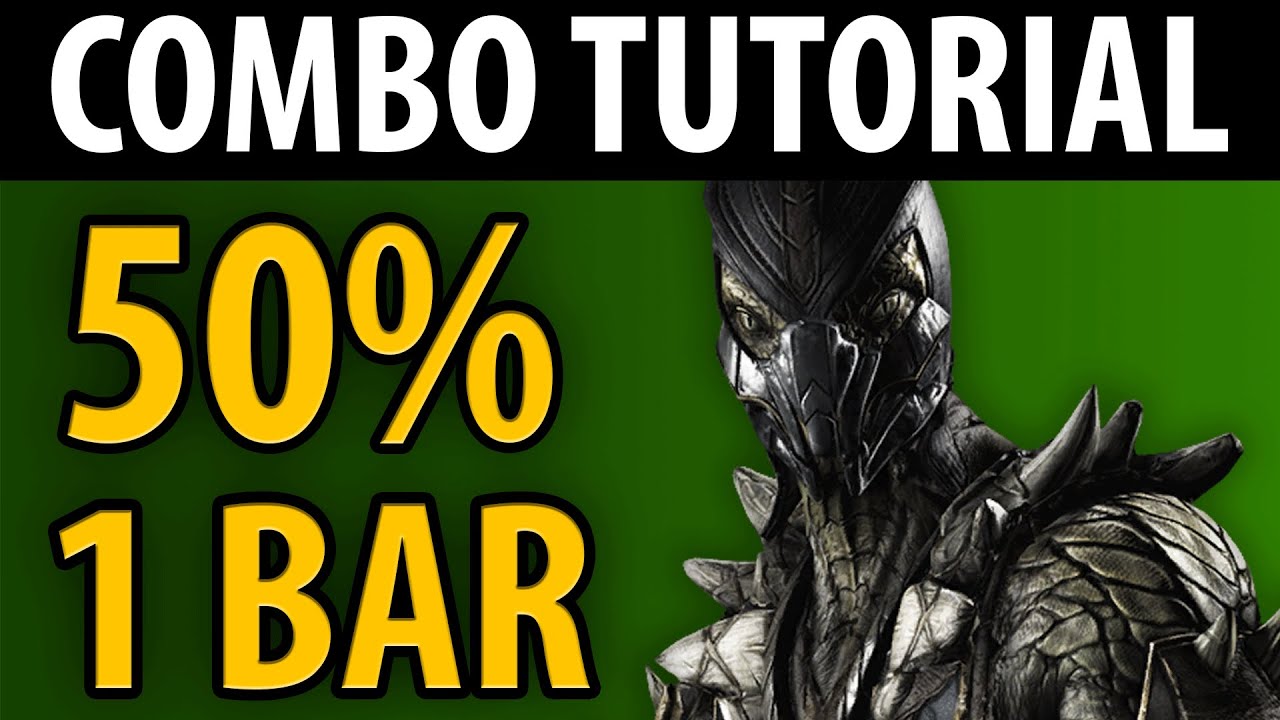 Mortal Kombat X - Reptile: 50% Combo Tutorial  - Nimble! [HD 60fps]