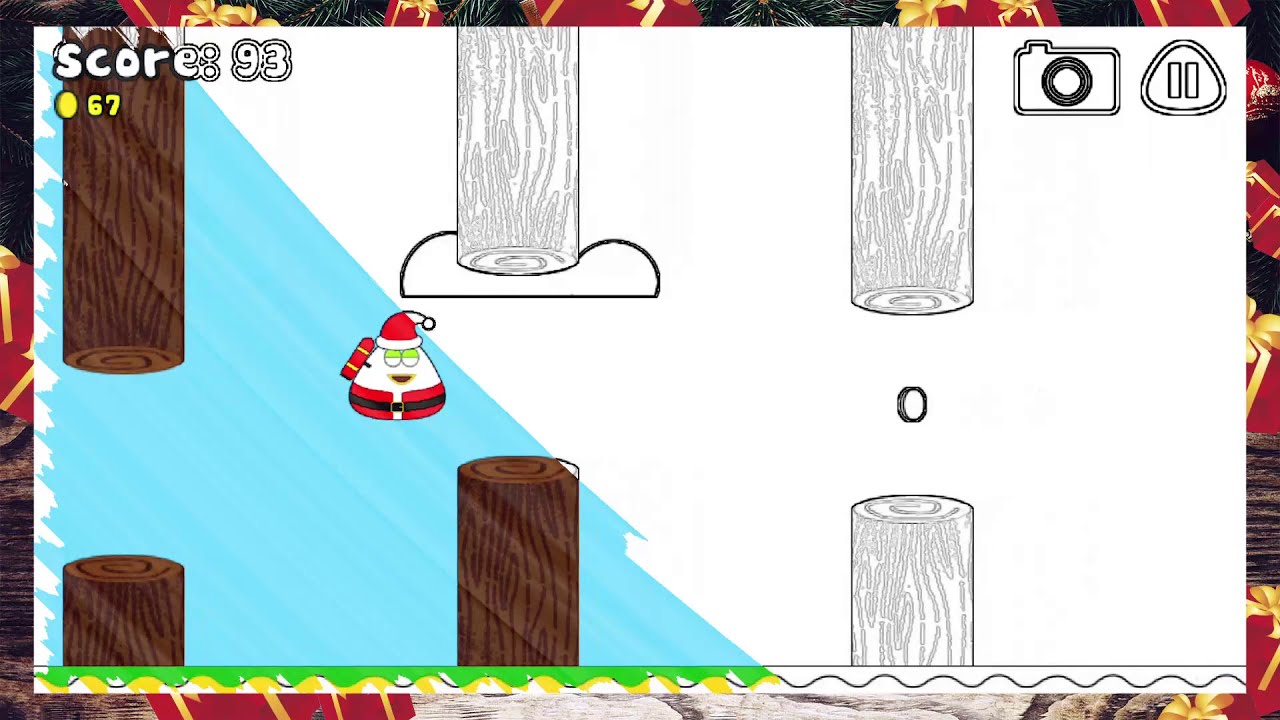 Ho! Ho! Ho! Can Santa Pou reach the best score? - Jet Pou Game