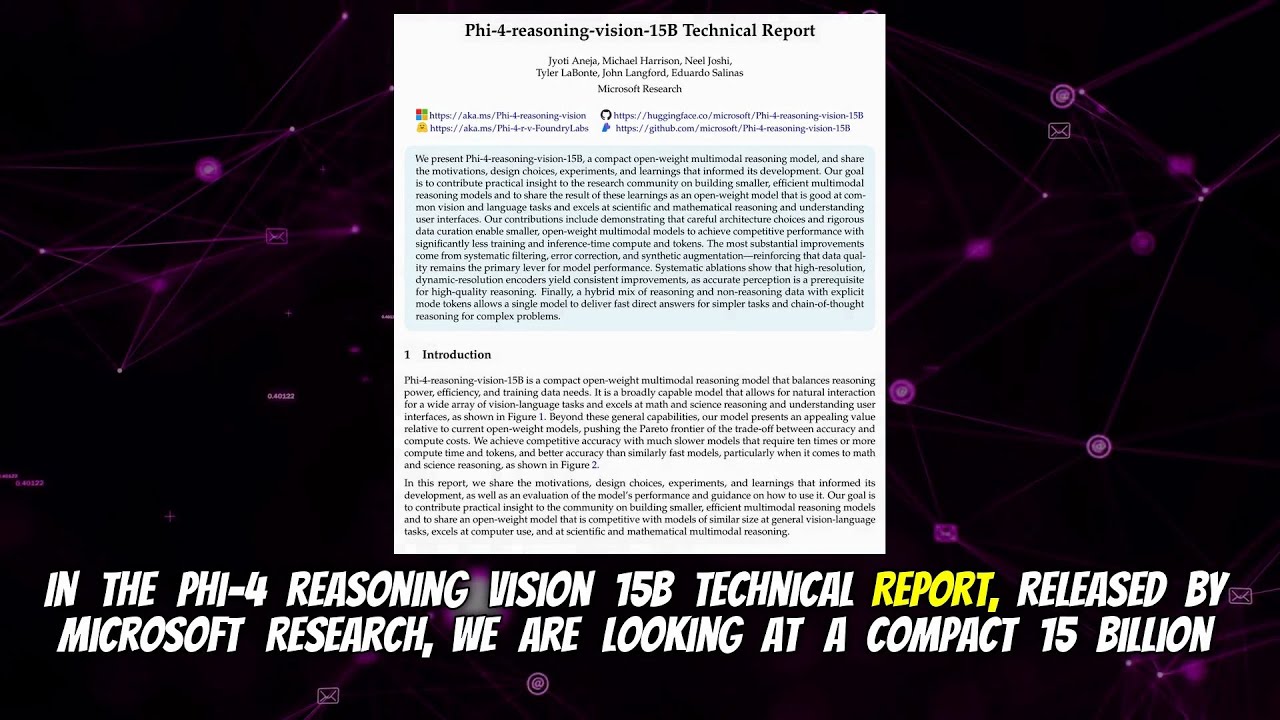 Phi-4-reasoning-vision-15B Technical Report (Mar 2026)