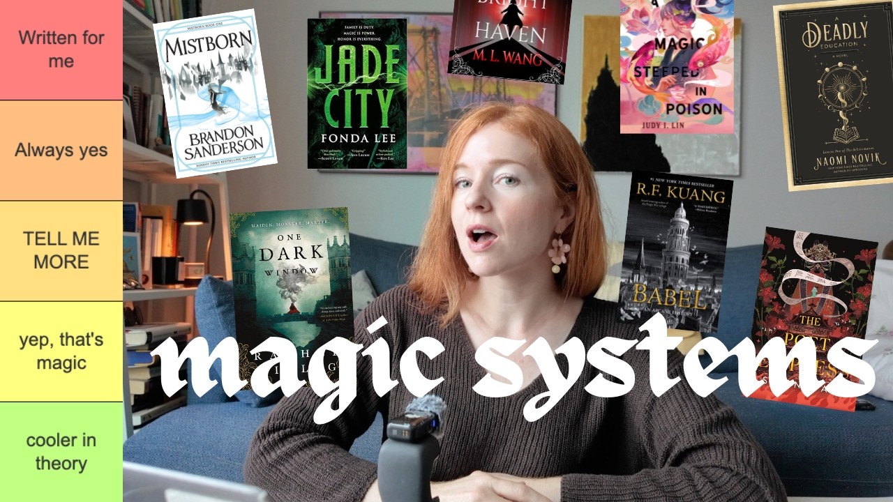 tier ranking fantasy books based on their magic systems