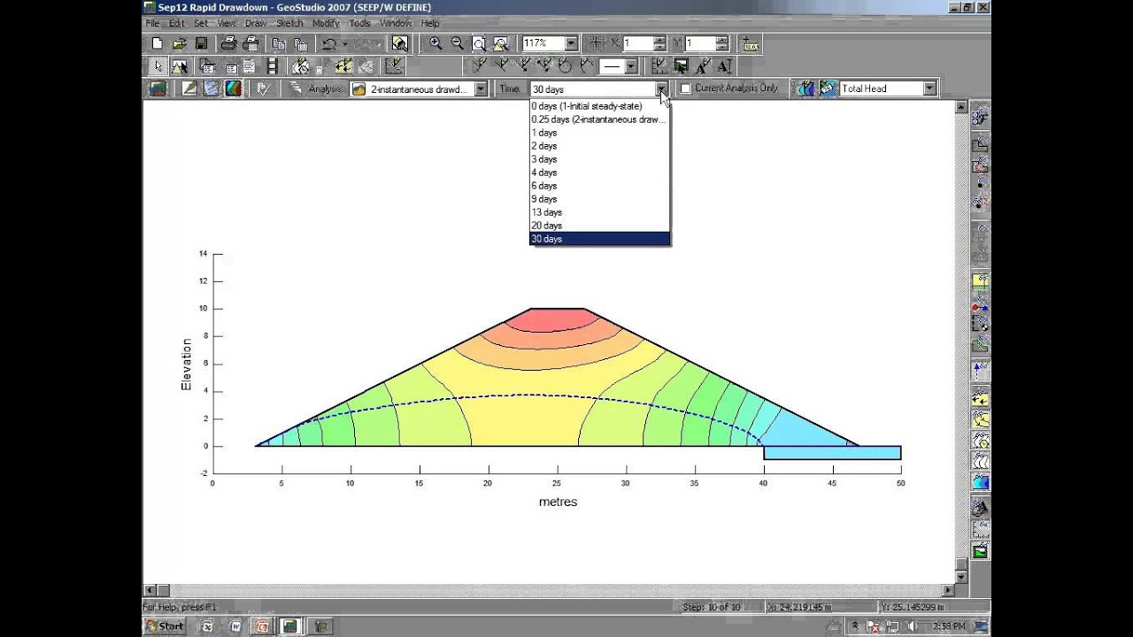 SEEP/W Session 14: Transient Drawdown Example