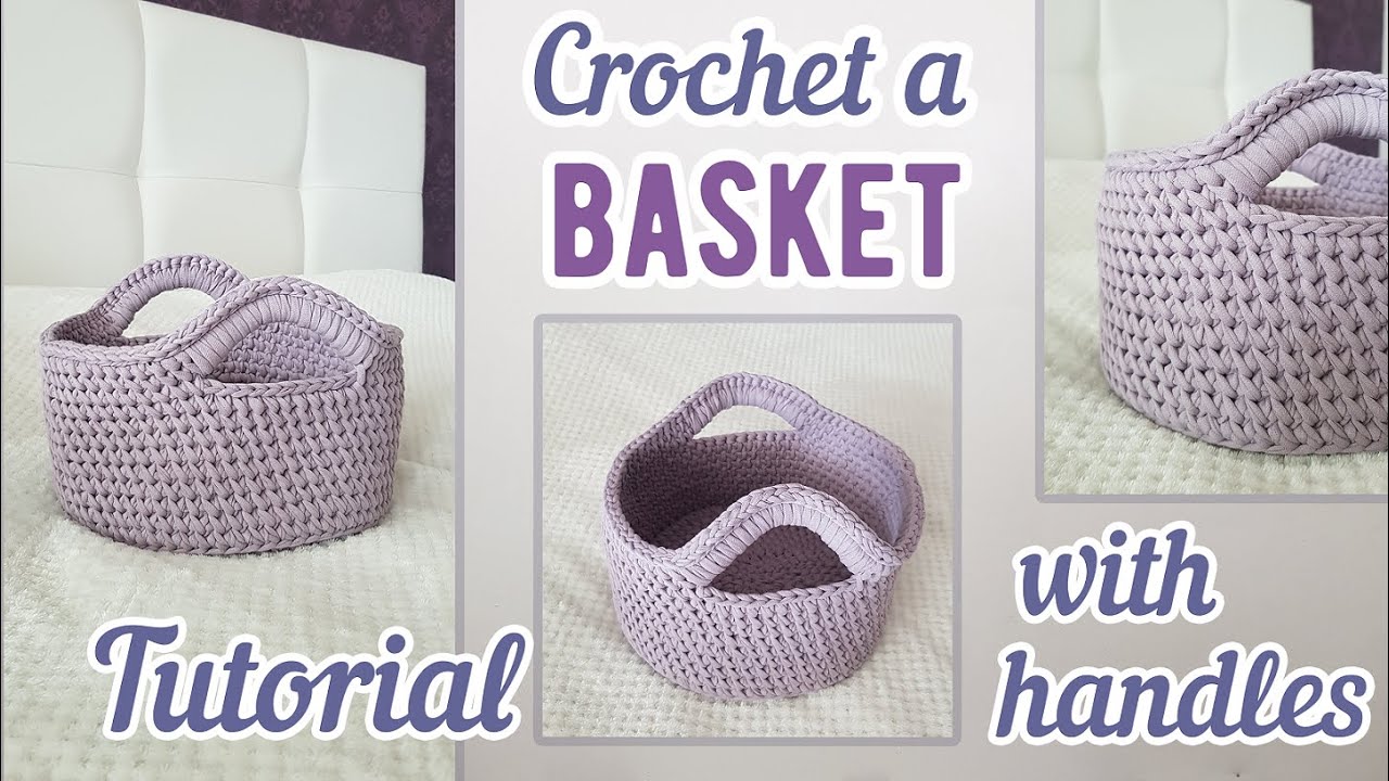 Crochet a BASKET with handles || Beautiful pattern || Easy to follow TUTORIAL || DIY