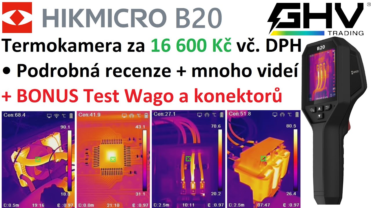 Termokamera Hikmicro B20 - dostupný všeuměl