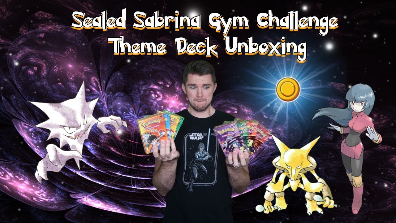 Vintage Sabrina Gym Challenge Sealed Pokemon Theme Deck Unboxing!
