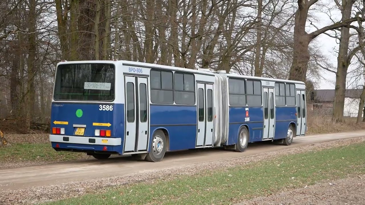 Ikarusowe tour de po województwie łódzkim (Ikarus 280.49, #3586) - 23.02.2025 r.