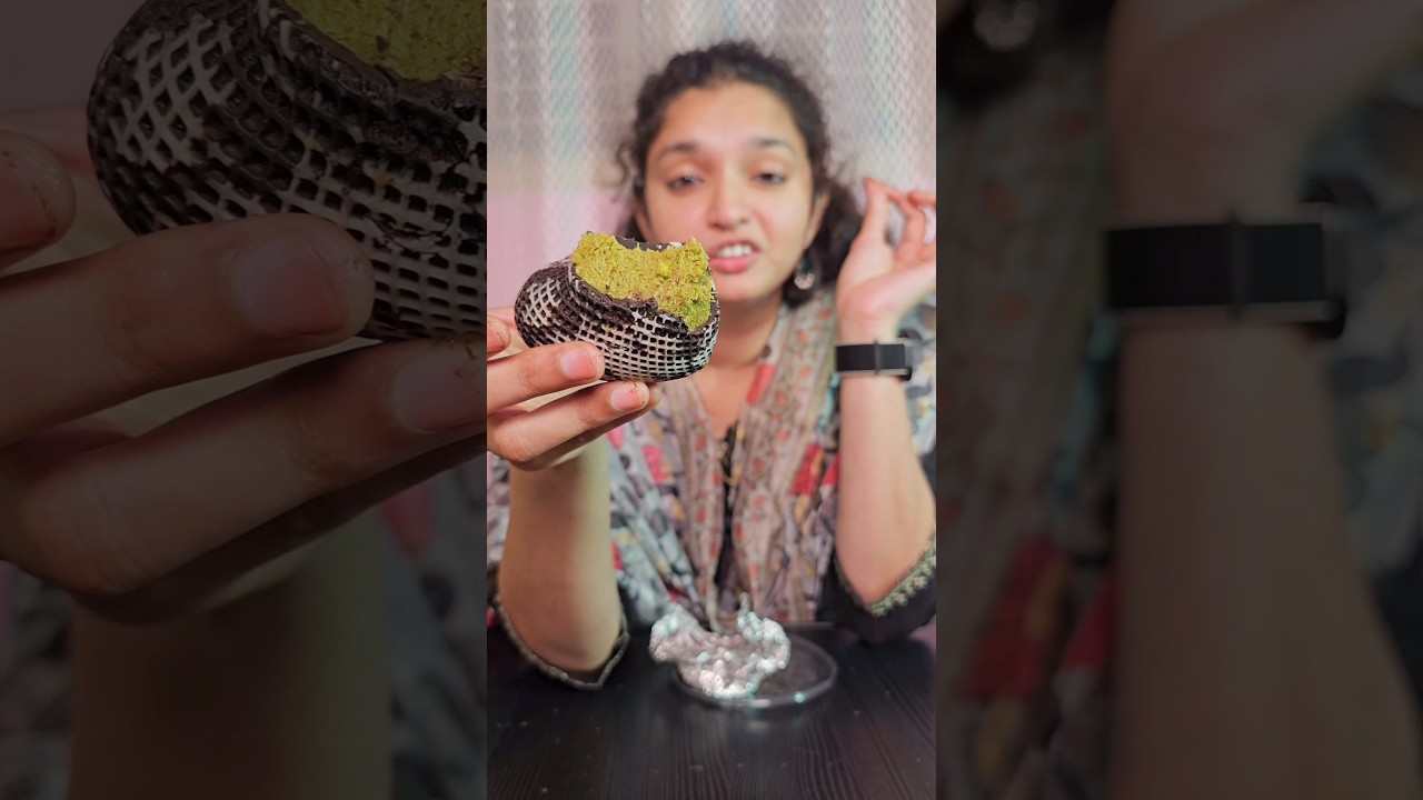 Dubai Kunafa Chocolate 🇦🇪 vs Homemade Kunafa Chocolate 🇮🇳#kunafa #chocolate #sumiitalks #ytshorts