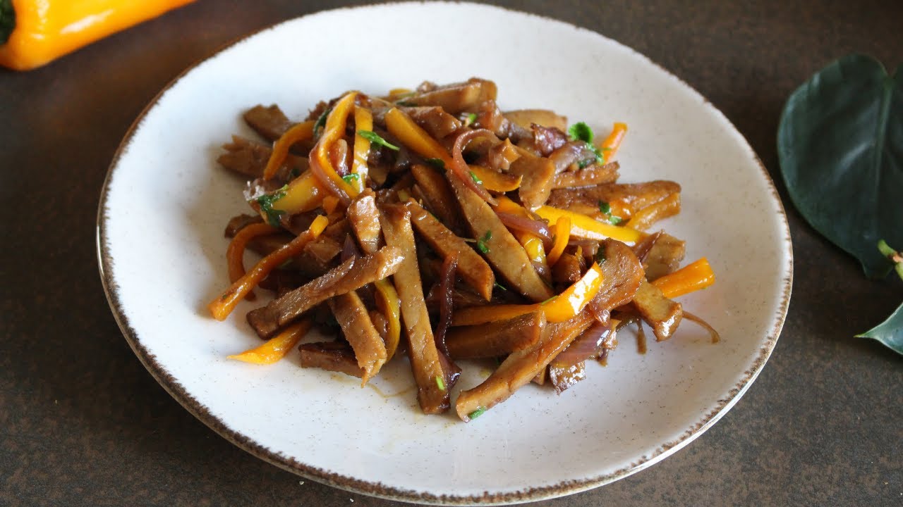 Come cucinare il Seitan / Straccetti di seitan ai peperoni / Ricetta facile