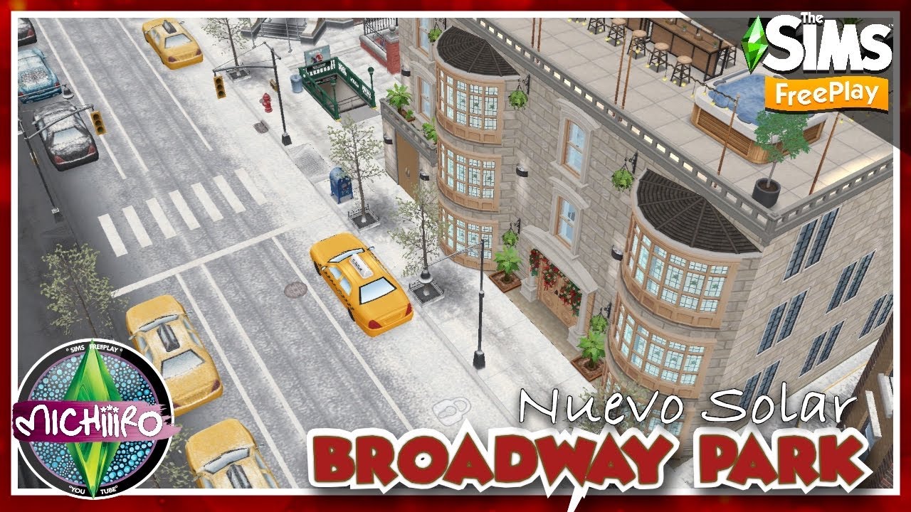 NUEVO Solar de NAVIDAD con pista de hielo 🎄 Broadway PARK en Los SIMS FREEPLAY