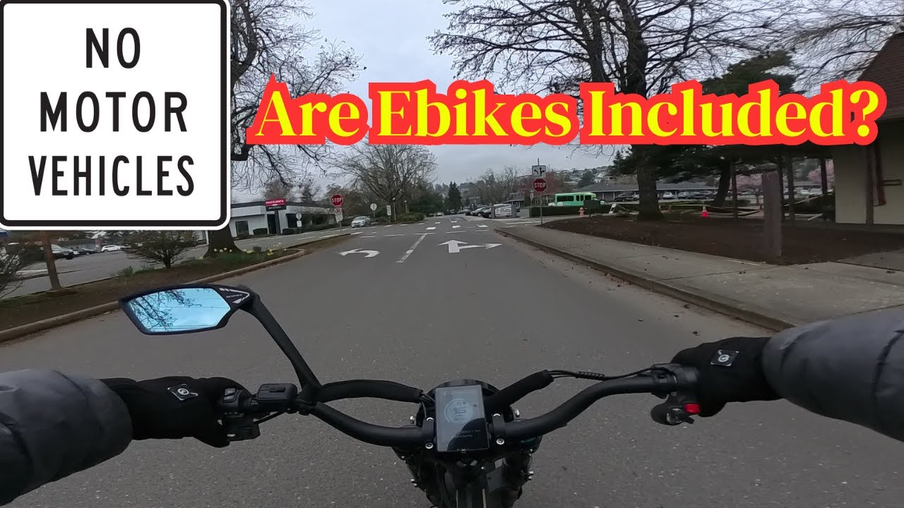 NO MOTOR VEHICLES Sign... Are Ebikes Included? #ebike #law #oregon #legal #biketrail #bike