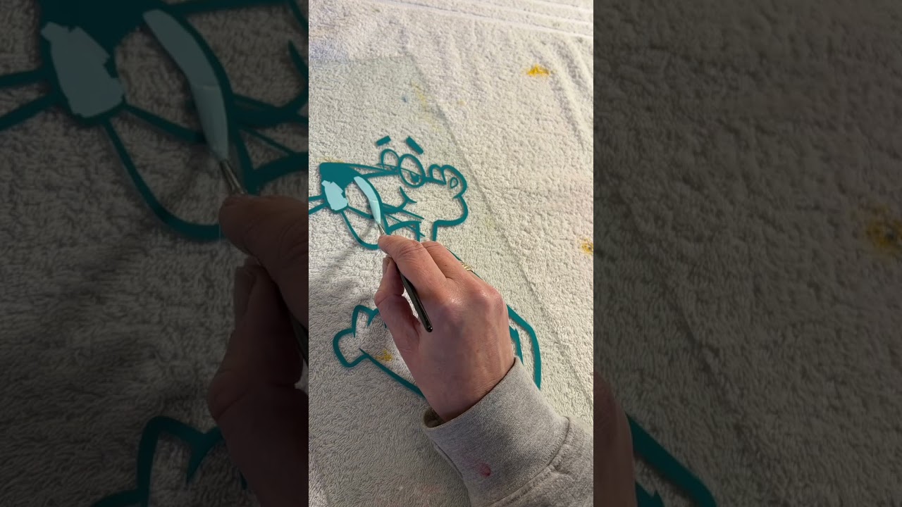 Art Process Video - reverse painting on glass
