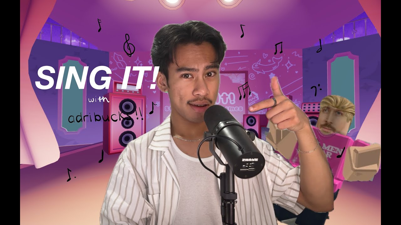 Singing for you on Roblox SING IT!