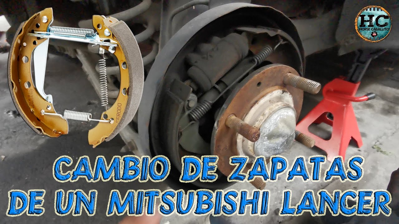 cambio de zapatas de frenos traseros de mitsubishi lancer