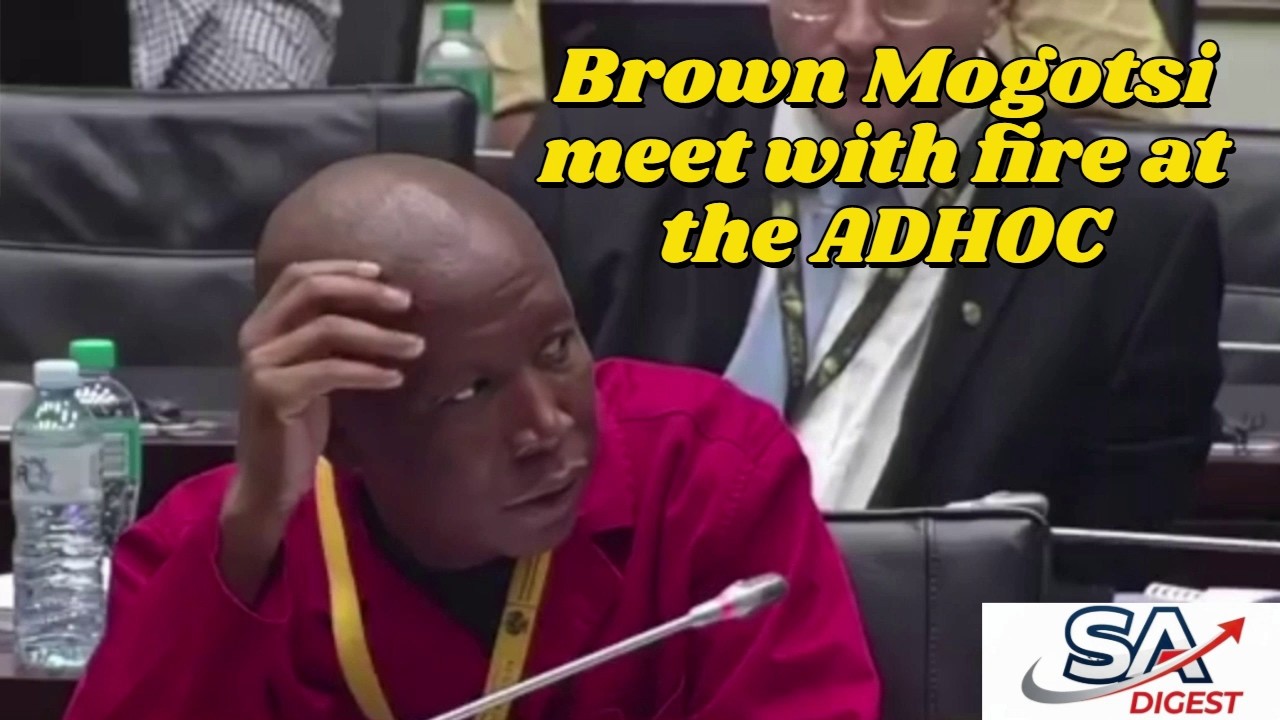 MR BROWN MOGOTSI meet with fire at the ADHOC : You must speak the truth!
