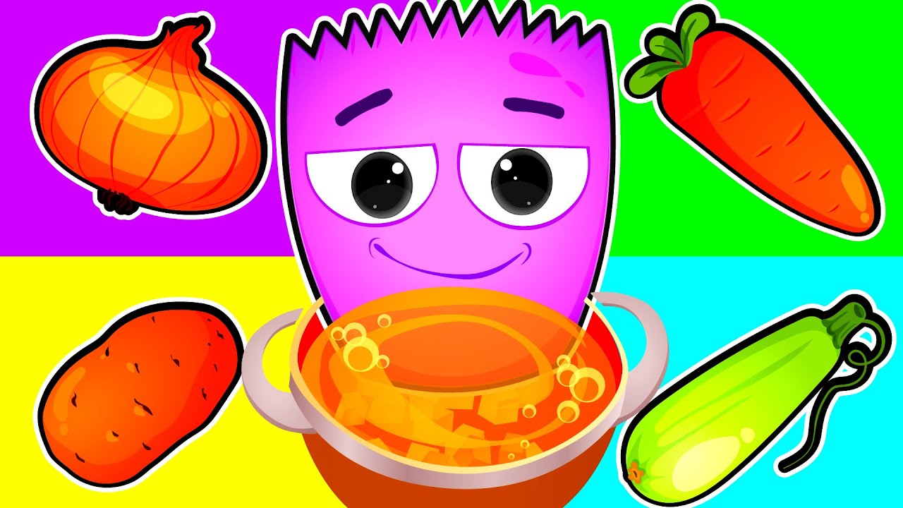 Op and Bob and Didi - New series - Vegetable Soup - Toddler & Preschool Learning