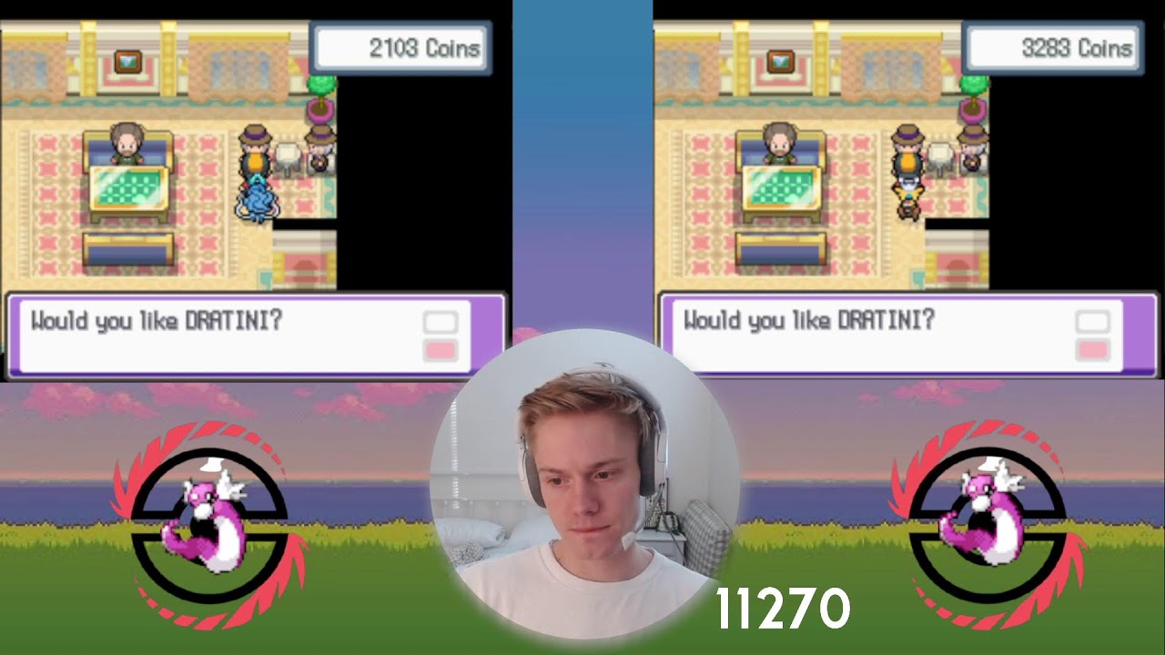 Full Odds Shiny Hunting Game Corner Dratini in HG & SS!