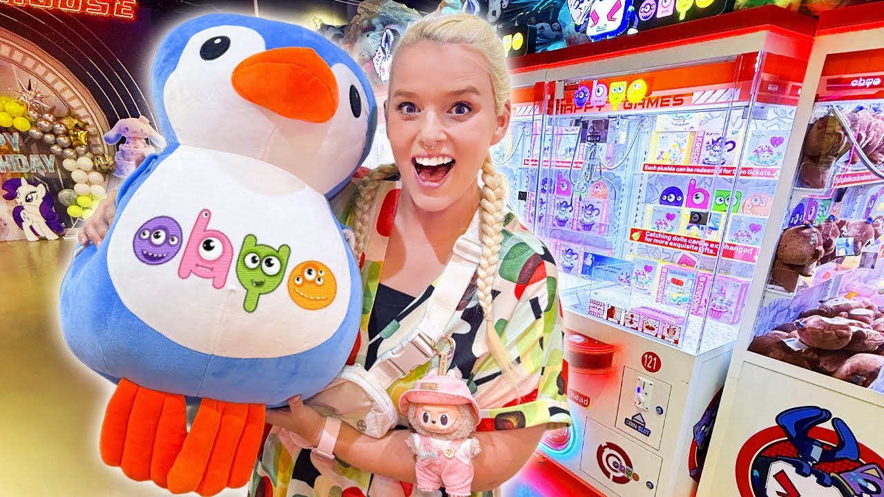 Испытание в игровом автомате с клешней на 150 жетонов в OHYO Fun!