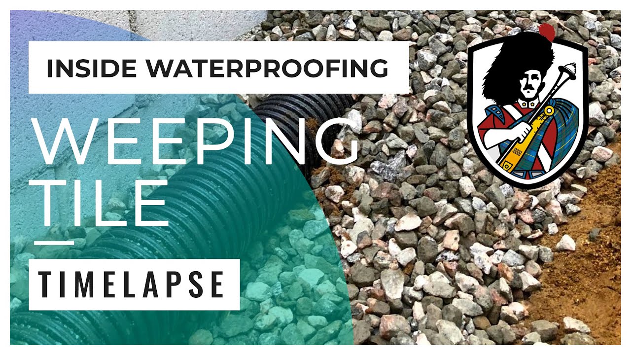 Process Of Weeping Tiles Installation | GJ MacRae Foundation Repair | Oakville