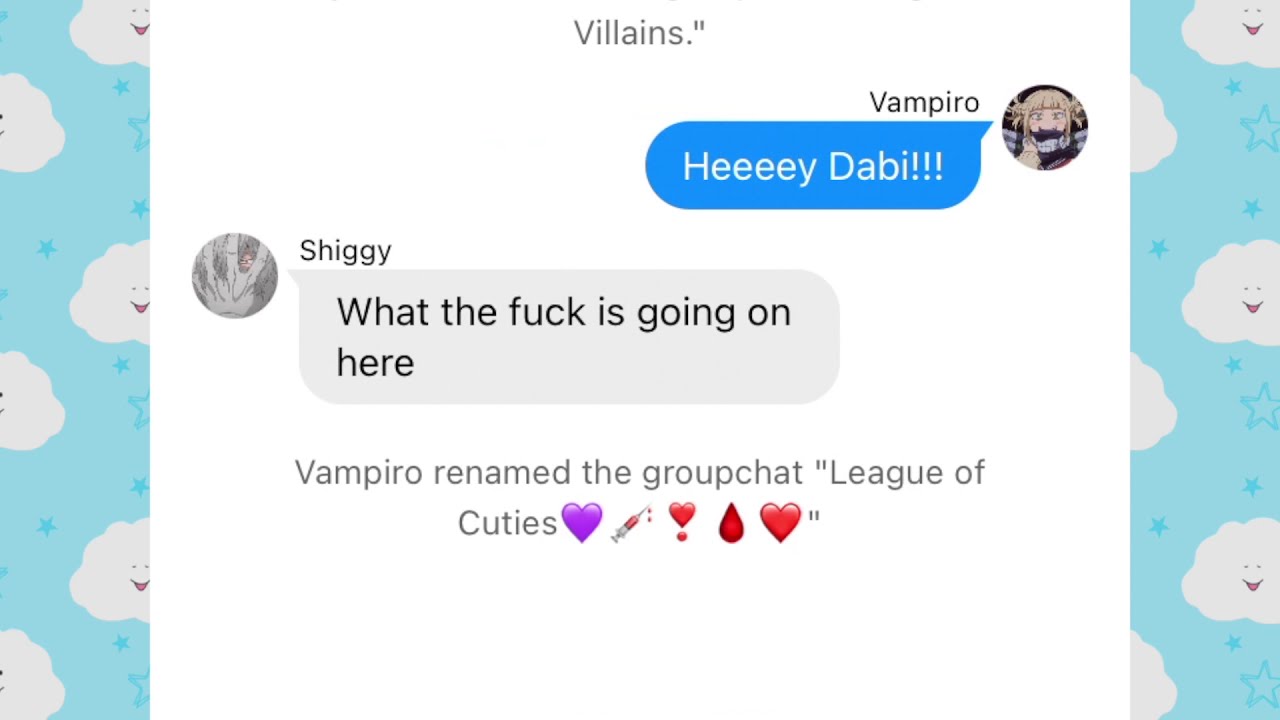 bnha texts - league of villains ft. Hawks.