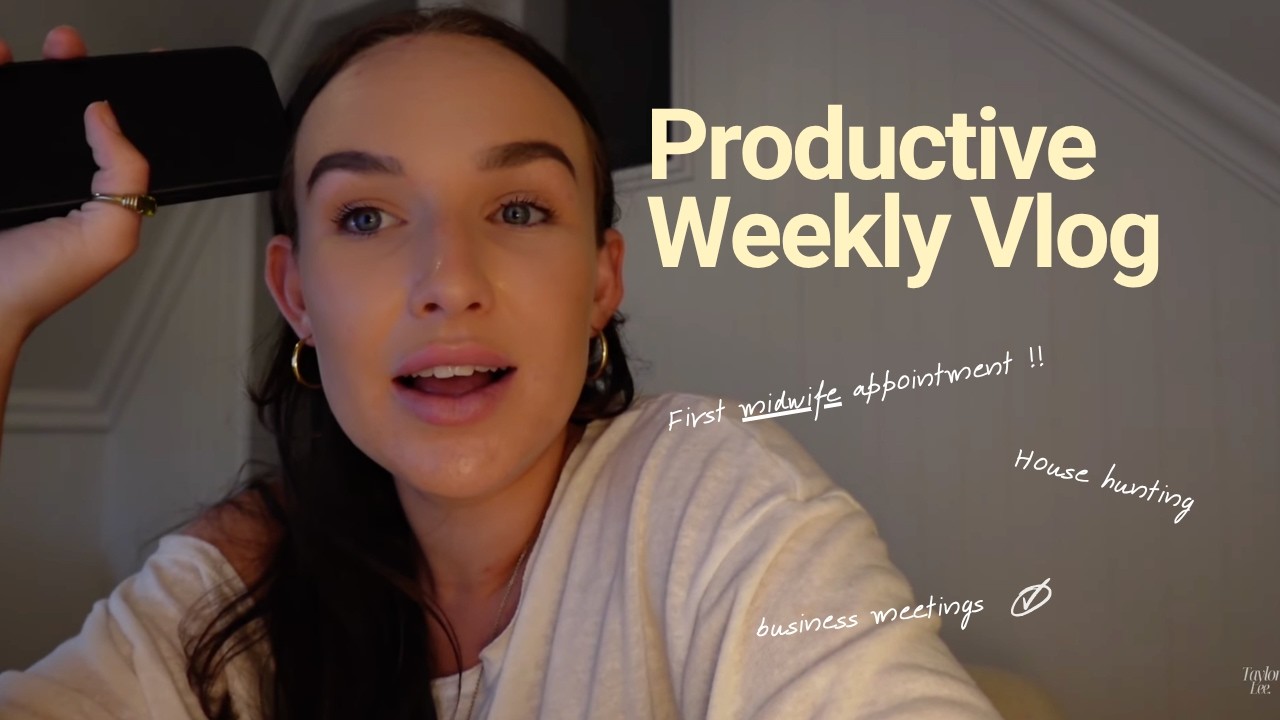 Balancing business & baby prep : A productive weekly vlog