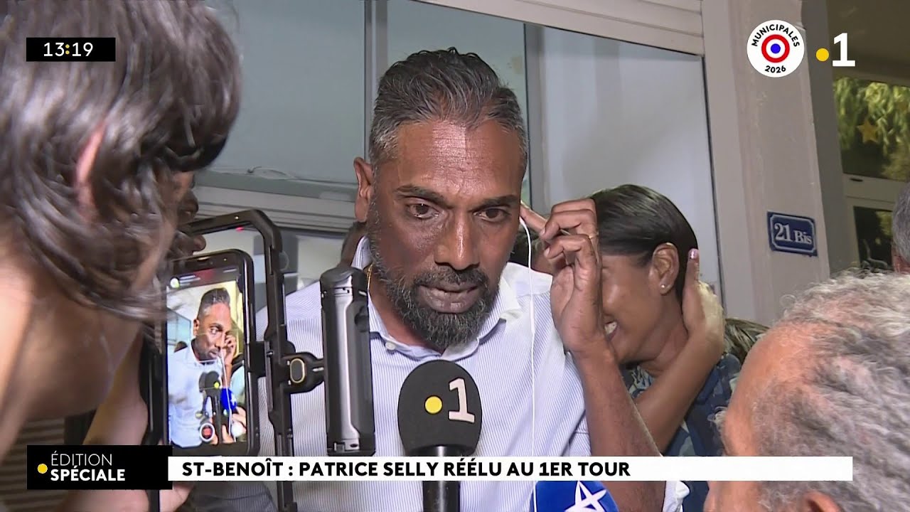 Municipales 2026 à Saint-Benoît : Patrice Selly réélu au 1er tour