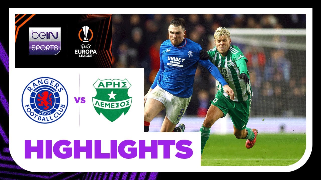 Rangers v Aris Limassol | Europa League 23/24 | Match Highlights