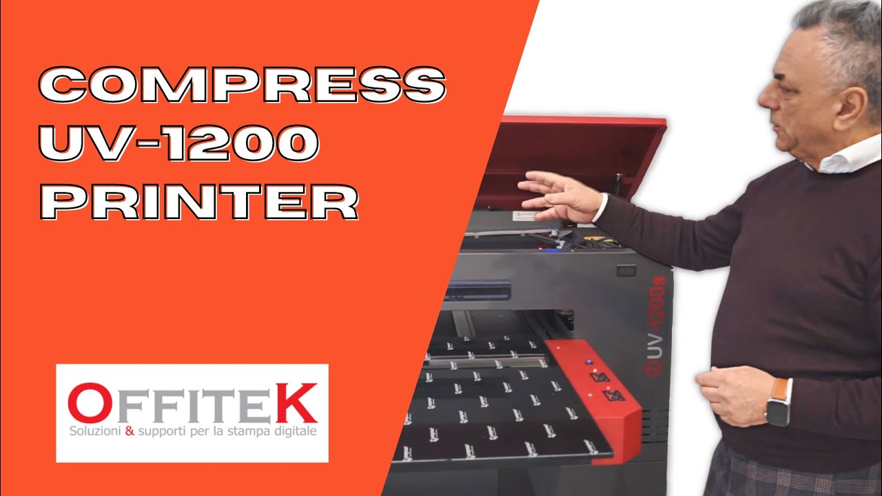 COMPRESS UV-1200 - Stampa su oggetti tridimensionali