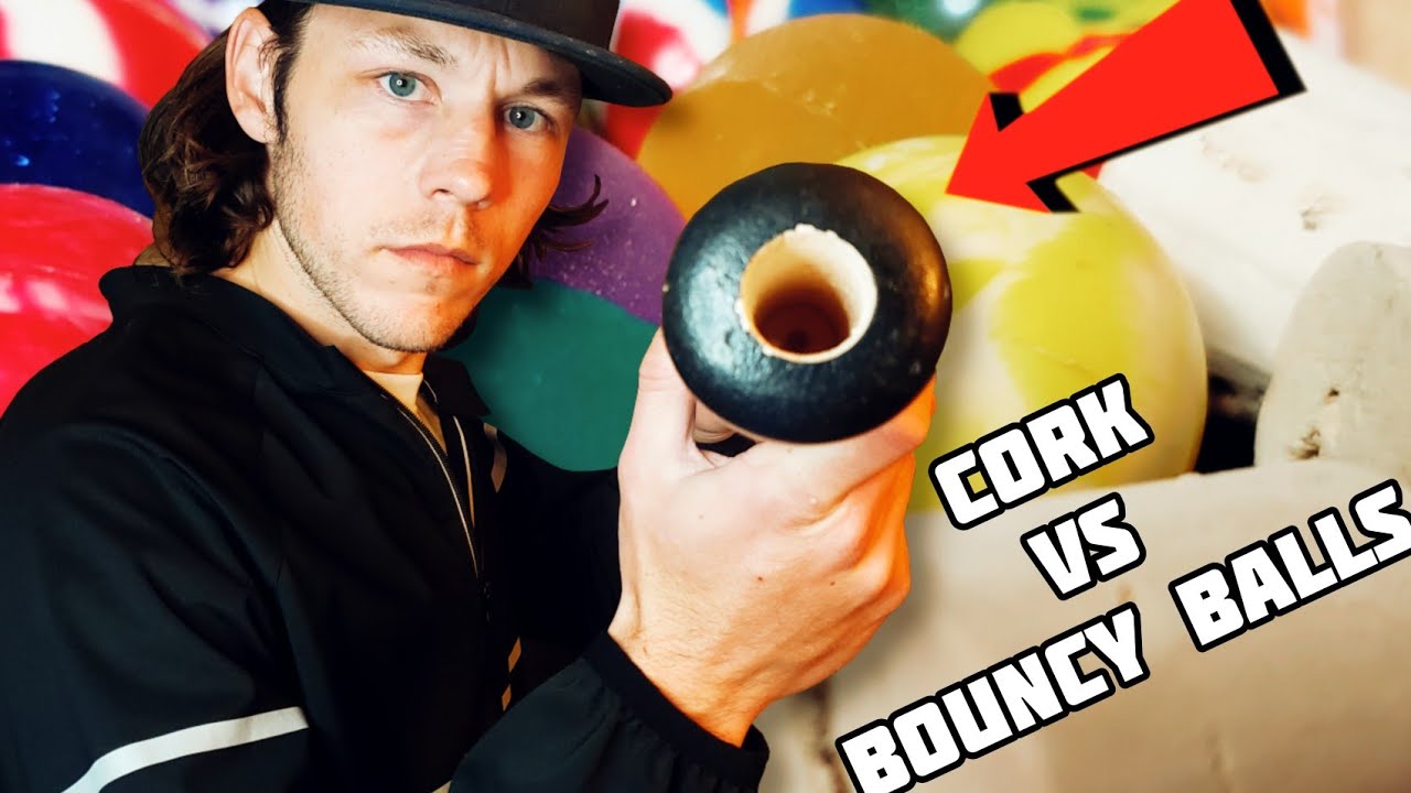 I Corked a Wood Bat with Bouncy Balls and Cork. Which Hits the Baseball Harder?